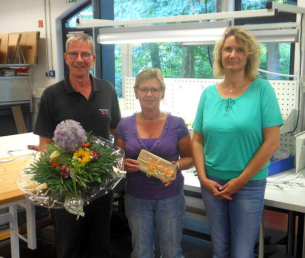 10 Jahre Betriebsjubiläum Frau Schubert