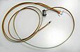 Flachbandkabel mit Aderendhülsen und IDC-Stecker, Zugentlastung