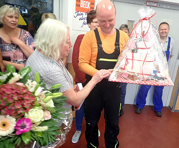 Marita Schricker anlässlich der Gratulation.
